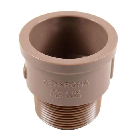 Adaptador Curto 50mm x 1.1/2" Soldável em PVC Krona