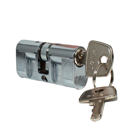 Cilindro Monobloco para Fechdura Haga CIL613HAZCR Piller - Cromado