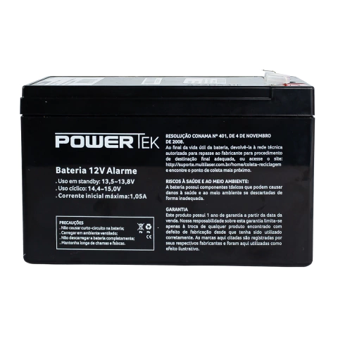 Bateria Selada para No Break e Alarmes 12V 7Ah EN011A Powertek
