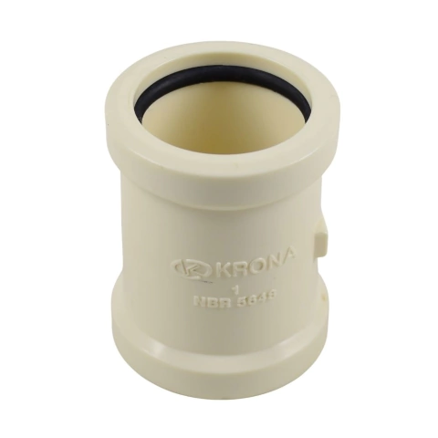 Luva de Correr 1'' Roscável em PVC Krona