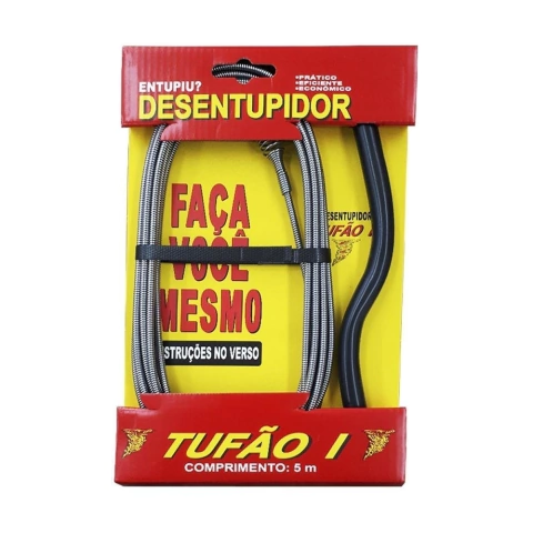 Desentupidor Manual com 5 Metros Tufão I