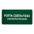 Placa de Sinalização Adesiva em PVC Verde 15 x 30cm Porta Corta Fogo 1008 Decore