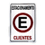 Placa de Sinalização Adesiva em PVC 20 x 30cm Estacionamento para Clientes 1247 Decore