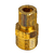 Adaptador para Gás 1/2" NPT x 3/8" com Anilha para Tubo de Cobre