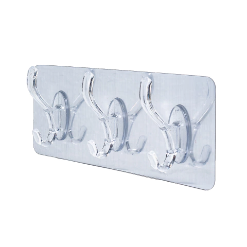 Gancho Adesivo Triplo 20 x 7 x 3cm CK5572 Clink