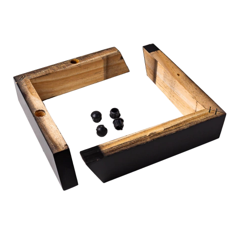 Pé de Canto para Sofá em Madeira 50 x 200 x 200mm com 2 Unidades