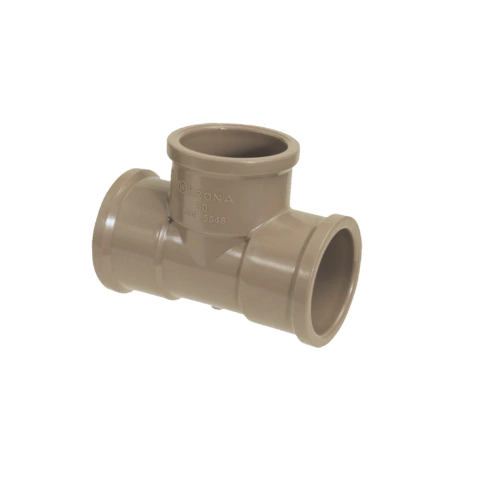 Tê 50mm Soldável em PVC Krona