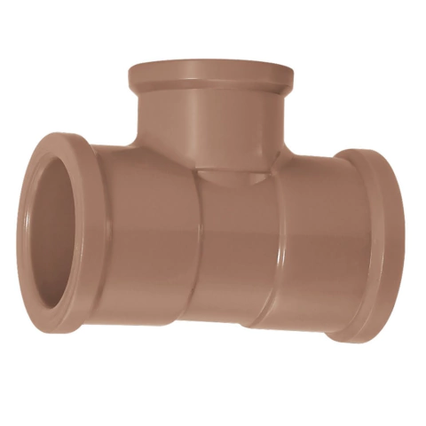Tê de Redução 25 x 20mm Soldável em PVC Krona