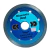 Disco de Corte para Porcelanato Azul 4.1/2" 105 x 20mm Diamante Azul