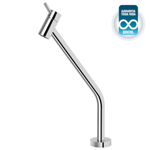 Torneira para Lavatório de Bancada com Bica Alta 45º Lóggica Docol