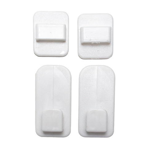 Gancho Adesivo Plástico Macho e Fêmea com 2 Unidades CK5997 Clink