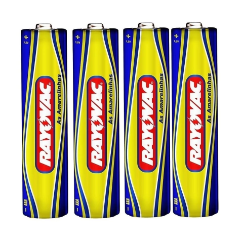 Pilha AAA Comum Palito Rayovac com 4 Unidades