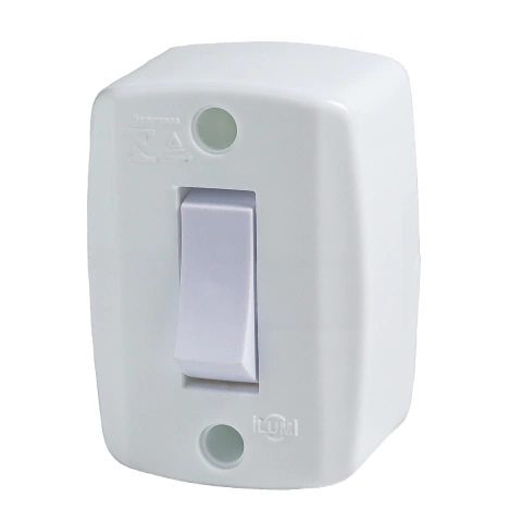 Interruptor de Sobrepor Simples 16553 Ilumi - Branco