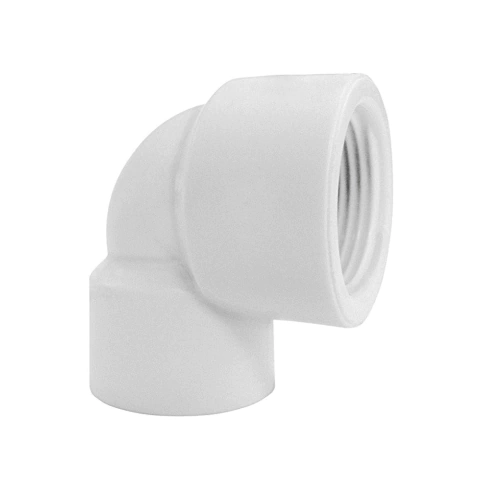 Joelho de Redução 1" x 3/4" 90º Roscável em PVC Krona