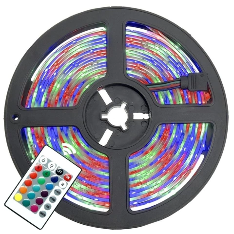 Fita de Led 5050 RGB com Controle Remoto 5 Metros Foyu