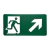 Placa de Sinalização Adesiva em PVC Verde 15 x 30cm Saída A Direita Acima 1004 Decore
