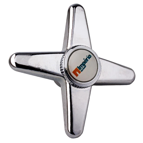 Volante C-23 Cruzeta em Metal Cromado Império