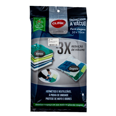 Organizador a Vácuo 50 x 70cm CK4756 Clink