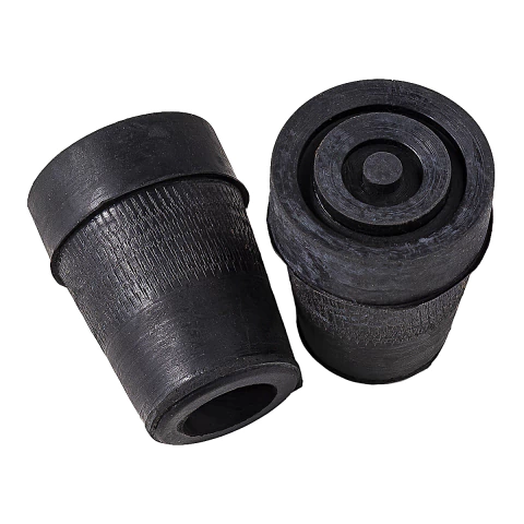 Ponteira para Muleta Reforçada 3/4" 19mm de Borracha Preta Forsan
