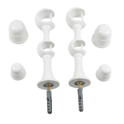 Suporte para Varão de Cortina Duplo 28mm/19mm com 2 Unidades