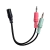 Cabo Adaptador 1 P2 Fêmea X 2 P2 Macho para Fone e Microfone MB71163 MBTech - comprar online