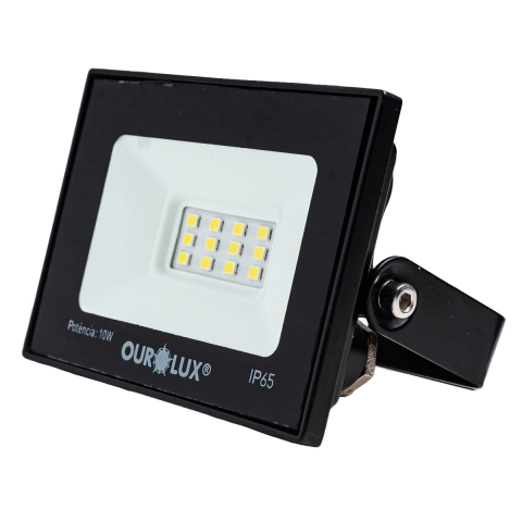 Refletor LED Bivolt IP65 10W 6500K Ourolux