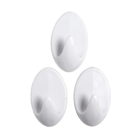 Gancho Adesivo Plástico 6cm 1,0Kg com 3 Unidades 2503 Atlas