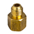 Adaptador para Gás 1/2" NPTF x 3/8" SAE para Tubo de Cobre