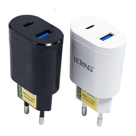 Carregador Rápido para Celular USB Tipo C LE-283 Lelong
