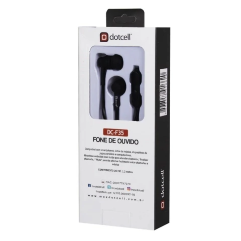 Fone de Ouvido com Microfone DC-F35 Dotcell