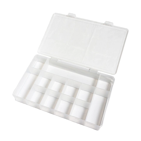 Caixa Organizadora Grande com Divisórias 28,1 x 18,7 x 4,2cm 490 Usual