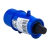Plug Macho Newkon 2P+T 32A Azul N3276 Steck - Mr. Home