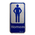 Placa de Sinalização Adesiva em Alumínio 7,5 x 12cm Homem 1255 Decore