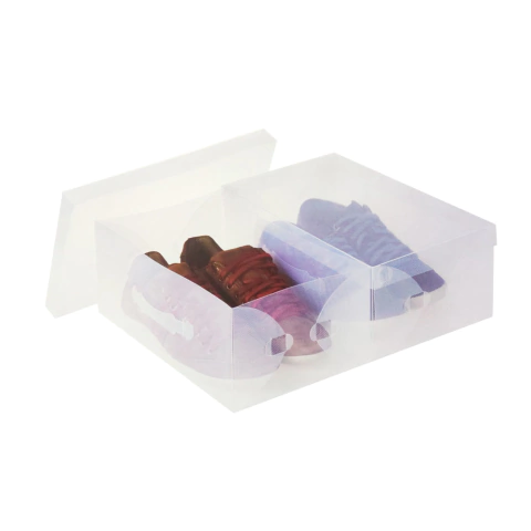 Kit Organizador de Sapatos com 2 Caixas Plásticas Prat-K