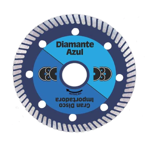 Disco de Corte Turbo Seco Prata 4.1/2" 105 x 20mm Diamante Azul