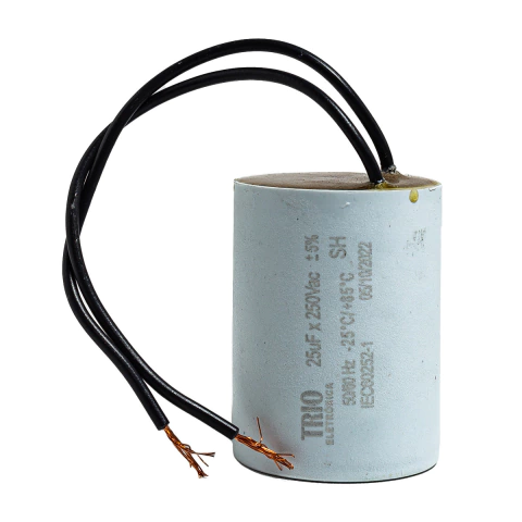 Capacitor 25uF 250V com 2 Fios