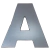 Letra Residencial Adesiva ACM Cromado 7cm Decore! - comprar online