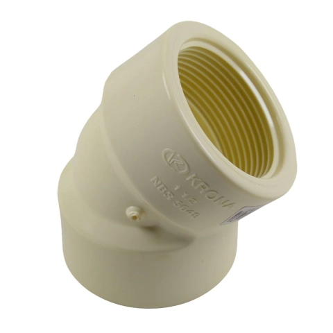 Joelho 1.1/2" 45º Roscável em PVC Krona