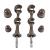 Suporte para Varão de Cortina Duplo 28mm/19mm com 2 Unidades - comprar online