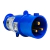 Plug Macho Newkon 2P+T 32A Azul N3276 Steck