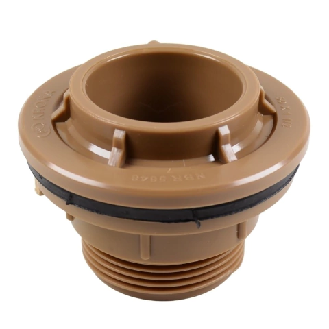 Adaptador Flange 50mm x 1.1/2" Soldável para Caixa D'água em PVC Krona
