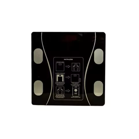 Balança Digital Bluetooth para Banheiro Preta 180Kg CK5328 Clink