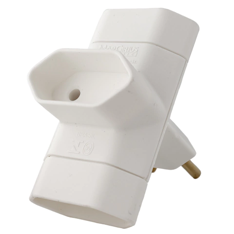Adaptador tipo T de 2 Pinos 10A ADP1-21 Margirius na internet