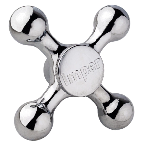 Volante C-33 Cruzeta em Metal Cromado Império