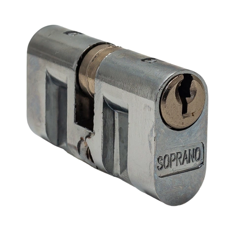 Cilindro Monobloco Soprano para Fechadura Papaiz - Cromado