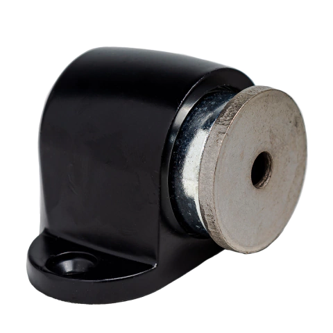 Prendedor de Porta Magnético para Piso em Zinco Inox Preto 2432 Lotus