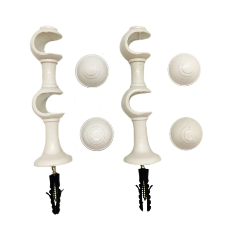 Suporte para Varão de Cortina Duplo 19mm com 2 Unidades