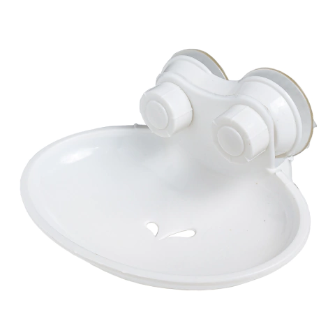 Saboneteira Plástica com Ventosa Branca CK4033 Clink