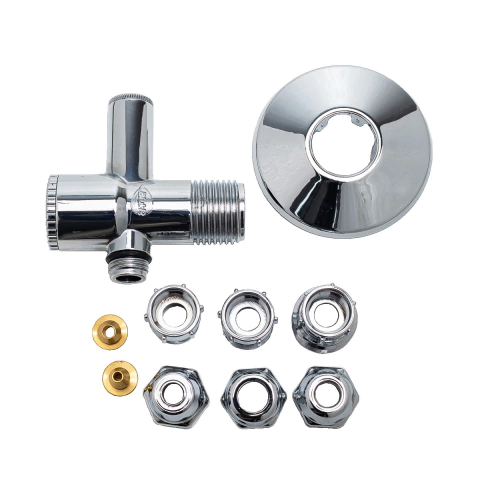 Adaptador para Filtro 6 em 1 com Registro Integrado em ABS Cromado 310905 Blukit