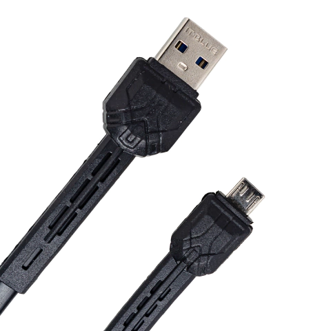 Cabo para Celular V8 Flat Emborrachado 2m LE-839V-2 It-Blue